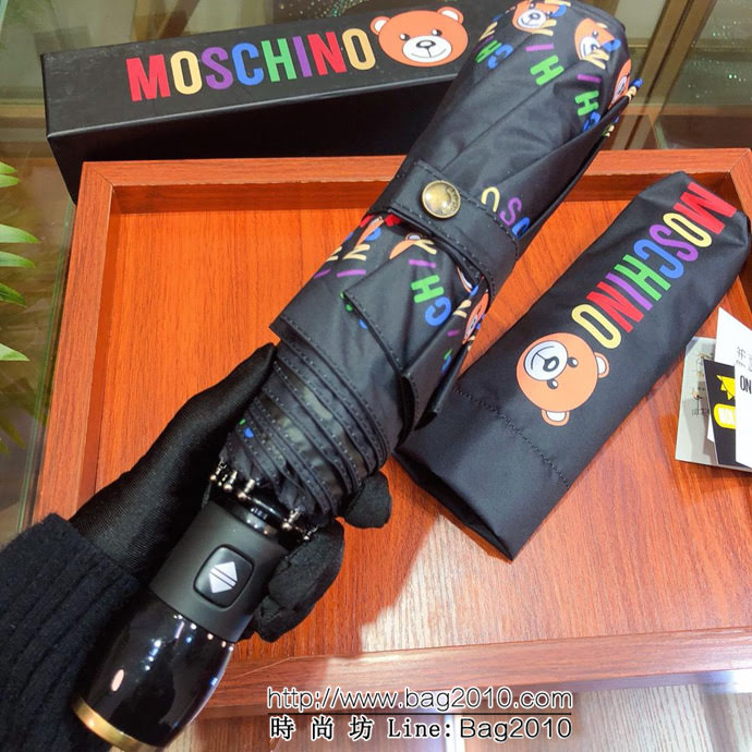 Moschino莫斯奇諾 防紫外線 全自動伸縮手柄 防雨防紫外線隔熱傘  sll1038